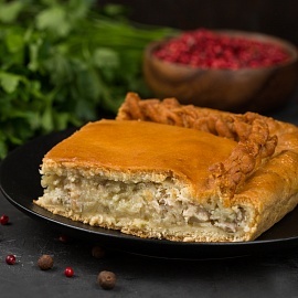 Пирог с курицей и картофелем