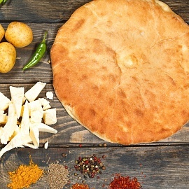 Осетинский пирог  с картофелем и сыром сулугуни